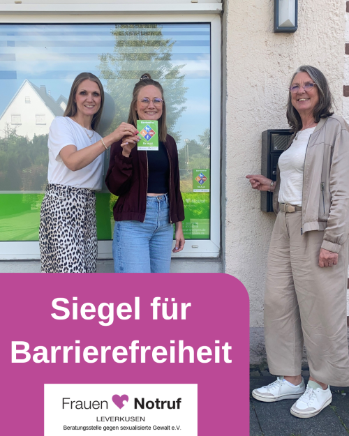 Siegel für Barrierefreiheit erhalten